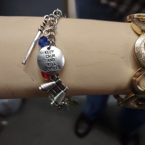 The Walking Dead themed Charm Bracelet